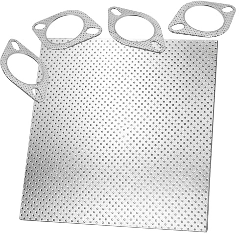 Dichtungspapier För Avgasrör Tjocklek 20X20CMX1,6mm Avgastätning Krümmertätning Papperstätning För Avgas Flerskiktad Metallplatta Värmebeständig upp till 350 grader för Krümmer, Fläns & Avgassystem