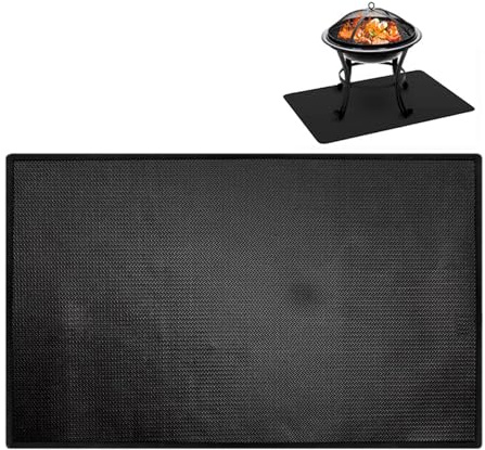 Esterilla de protección contra incendios para patio, barbacoa, para exterior, suelo, terraza, jardín, barbacoa, patio, cocina al aire libre