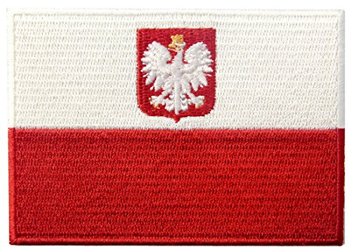 Polen flagga lapp broderad svälja fågel applikation polera järn på sy på Polska nationella emblem