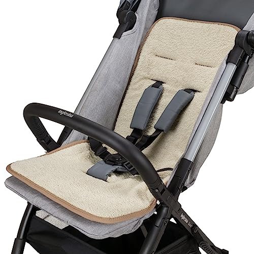 Babysanity Universal-Kinderwagenmatratze aus Frottee eingefasst in verschiedenen Farben Beige cotone