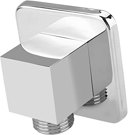 Gomito di uscita per doccia, gomito di uscita per doccia a mano quadrata, valvola angolare a 90 gradi per doccia da bagno