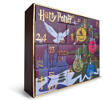 HARRY POTTER ® | Original Adventskalender | 24 Paar Socken Für Damen | Weihnachtskalender Mit Füßlingen + Langen Socken | Größe 37-41 | OEKO-TEX ®