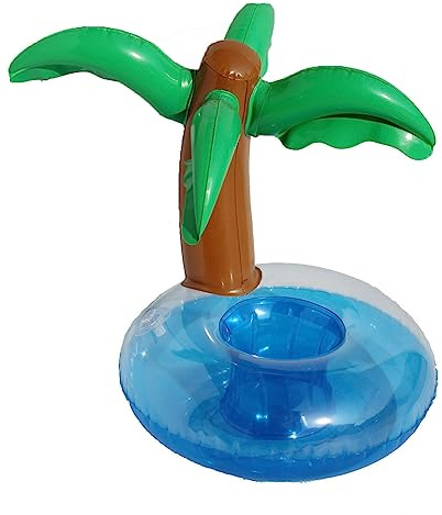 Flottant Porte-Boissons Palmier Piscine Flotteur Flotteur Gonflable Porte-Boissons Piscine Support De Verre Flotteur Coaster pour Piscine Fête Plaisir De l'eau