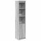 vidaXL Highboard Grau Sonoma 37,5x35x180 cm Holzwerkstoff