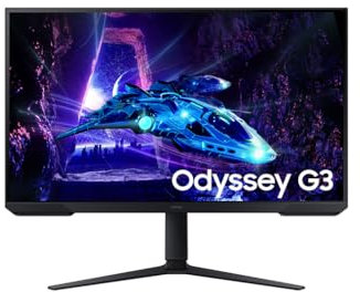 SAMSUNG LS32DG300EUXEN - Monitor Gaming Odyssey G3 de 32 Full HD (1920 x 1080, 16:9, 180Hz, 1ms, Panel IPS, AMD FreeSync, Modo Eye Saver, Flicker Free), Negro, Versión 2024