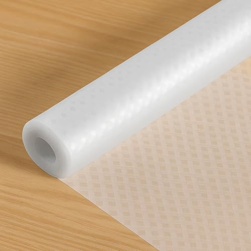 HOMGEN Tapis de tiroir lavable 40 x 600 cm pour réfrigérateur – Tapis d'armoire non adhésif – Doublure en plastique EVA pour étagères – Revêtement imperméable et résistant à l'huile pour placard de