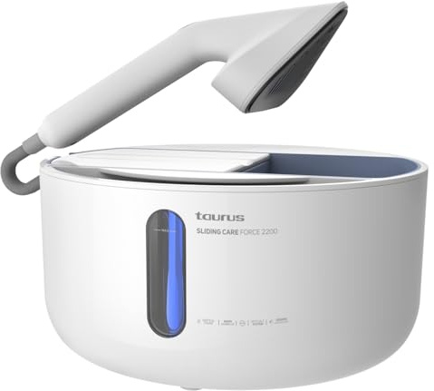 Taurus Sliding Care Force 2200 - Plancha vertical de vapor, 2180W, 3.5bar, 44g/min, Función auto apagado, 5 niveles de vapor, sistema anti goteo, indicador falta de agua