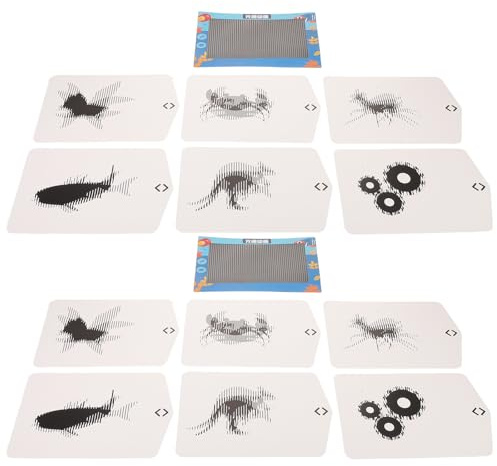 Gogogmee Kit di Esperimenti Scientifici di Animazione Lenticolare per Set da 2 Pezzi Fogli Lenticolari Giocattolo Educativo Fai da Te per Apprendimento Precoce e Laboratori Scientifici