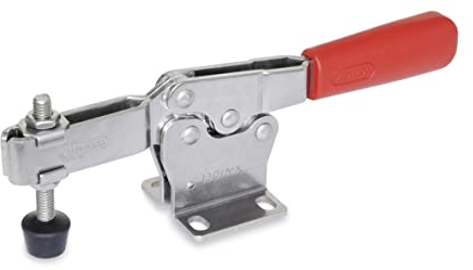 Ganter Normelemente | Horizontalspanner mit waagerechtem Fuß - GN 820-75-MC | Stahl | verzinkt, blau passiviert | 1 Stück