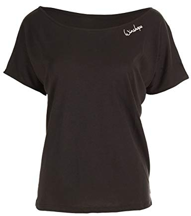 WINSHAPE Damen Ultra Leichtes Modal-kurzarmshirt Mct002 Kurzarmshirt, Schwarz, XXL EU