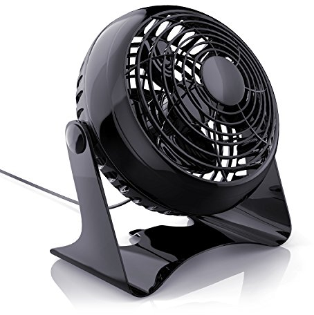 CSL – USB Ventilator - Geschwindigkeitsstufen regelbar | Tischventilator Schreibtischventilator | geräuscharmes Betriebsgeräusch | neigbar flexibel | klein und leise | perfekt für den Schreibtisch