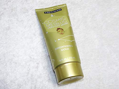 Cosmic Metallic Peel-Off Mask - Brightening Gold by Freeman for Women - 6 oz Mask