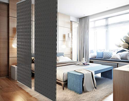 YourCasa - Raumteiler hängend [Designelement] Blickfang und Dekoration in jedem Raum | Trennwand ist Lichtdurchlässig - Raumtrenner 118 x 240 cm- Paravent bietet Sichtschutz - Multifunktional