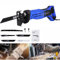 Powerful Reciprocating Saw, 900W Electric Saw Variable Speed 0-2800RPM with 5 Saw Blades, 20mm Stroke Length, Tool-Free Blade Change Sabre Saw Garden Saw for Wood Metal Plastic Cutting