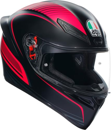 AGV K-1 S Warmup Helm, schwarz/pink, XL (61/62)
