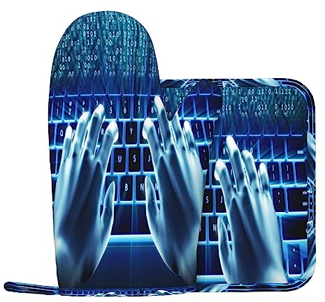 computer e internet Guanti Da Forno E Pentola Supporti Resistente Al Calore 2 pz Set BBQ Guanti E Pastiglie Per Cottura Cottura Cottura Grigli