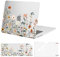 MOSISO Hülle Kompatibel mit MacBook Air 15 Zoll 2025 2024 2023 M4 M3 M2 A3241 A3114 A2941 Chip mit Touch ID,Plastik Garten Blumen Hartschale Case&Tastaturabdeckung&Bildschirmschutz, Transparent