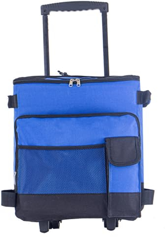 Refroidisseur avec roues, refroidisseur à rouler, 43L STABILITÉ REFROST, pont grand refroidisseur sur roues, refroidisseurs isolés à l'épreuve des fuites, idéal pour les voyages, les épiceries et plu