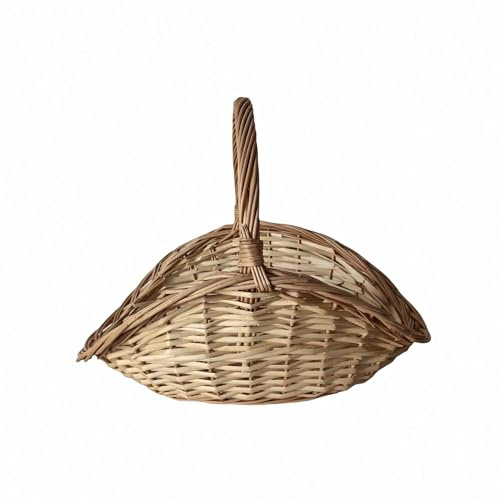 Panier à bûches en osier WERKA PRO 58 x 38 x H. 9/21 cm