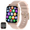 1.7'' Phone Smart Watch Answer/Make Calls, Fitness Watch with AI Control Call/Text, Android Smart Watch for iphone Compatible, Full Touch Smartwatch for Women Men, Heart Rate/Sleep Monitor Watch(Pink)