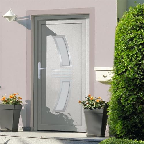Homgoday Porta Ingresso Bianca 88x200 cm in PVC, Mobili da Interni/Esterni