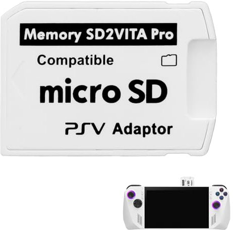 ZyFurn SD2Vita 6.0 Memory Card Adapter, Universal 6.0TF PS Vita PSVSD Micro SD Adapter for PSV1000/2000 Memory Card Full Coverage Micro SD Convertor for PSTV FW 3.65 HENkaku Enso System Firmware