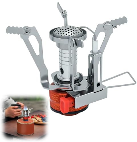 DmDoyy Hornillo De Gas Para Camping De 3000 W, Estufa De Gas Para Camping Para Cocinar Al Aire Libre, Senderismo, Viajes, Pesca, Picnic