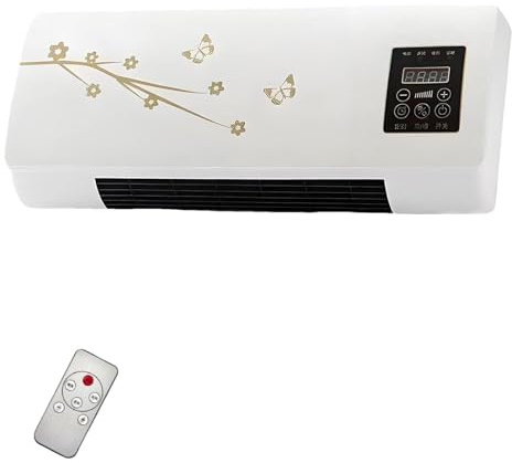 Aire Acondicionado Ultrasilencioso 2025 para Dormitorio Y Oficina En Casa, Montaje En Pared O Escritorio, 12 000 BTU con Refrigeración Y Calefacción Duales [Clase Energética A],C