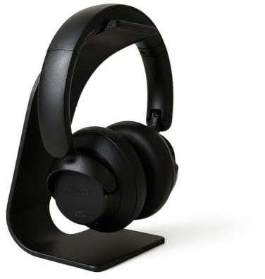 Alupedia Aeron Kopfhörerständer – Elegante Headset Halterung mit Rutschfester Basis – Modernes minimalistisches Design für Schreibtisch, Gaming Setup & Büro – Universal passend (Schwarz)