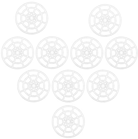 10pz Pressa Retino Barattoli Fermentazione per Barattoli a Bocca Larga, Rotonda Pressa a Retino Sottaceti Pratica Forniture da Cucina per Conserva Sottaceti & Fermentazione (Bianco)
