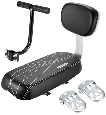 Genérico Asiento De Bicicleta para Niños - Asiento Portátil Y Seguro para Bicicletas, Montaje Fácil | Ideal para Niños Pequeños, Compatible con La Mayoría De Bicicletas, Paseos Familiares Y