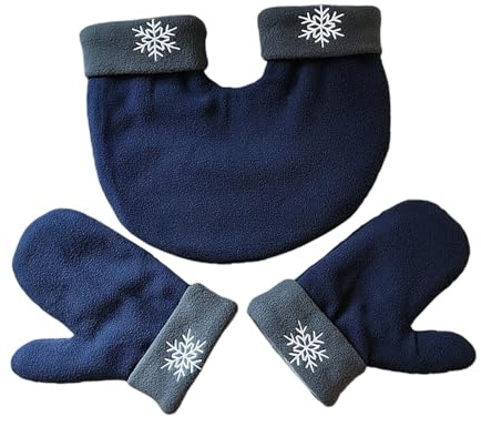 Ysyqkn 3 Pares de Guantes de Invierno para Parejas, con Forro, Térmicos, de Punto Y Resistentes Al Viento, de Poliéster, Ideales para Senderismo O Como, Azul Oscuro, universal