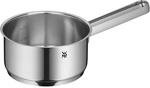 WMF Belmonte Stielkasserolle 16cm ohne Deckel, kleiner Topf 1,5l, Kochtopf klein, Nudeltopf, Milchtopf Induktion, Cromargan Edelstahl poliert, unbeschichtet, backofengeeignet