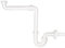 CR C1LU2 Salle de Bain Siphon Libre pour lavabo – Gain de Place – 1 Voie 1 1/4 – Sortie ø40, Blanc