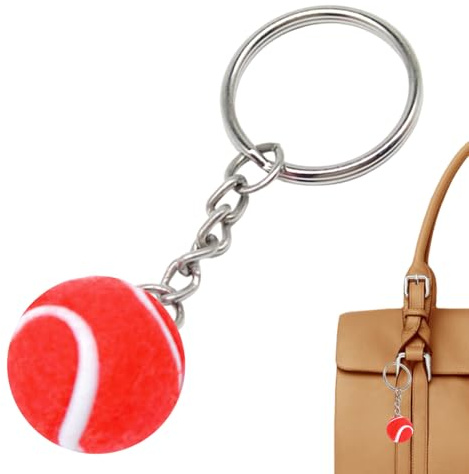 Tennisboll nyckelring set – mjuk sport mini boll design, vibrerande färg