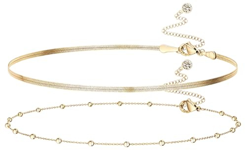 Gold Double Belly Chain – Adjustable Waist Chain Belt for Women & Girls, Trendy Fashion Accessories for Outdoor, Party, Beach