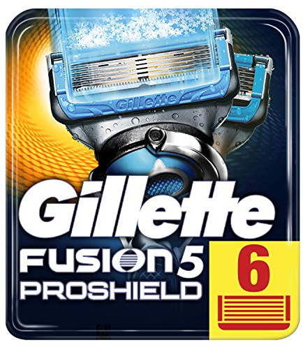 Gillette Fusion ProShield Chill Rasierklingen für Männer, 6 Stück