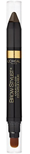 L'Oreal Paris Brow Stylist Kabuki Blender Brow Crayon, Brunette, 0.05 oz.