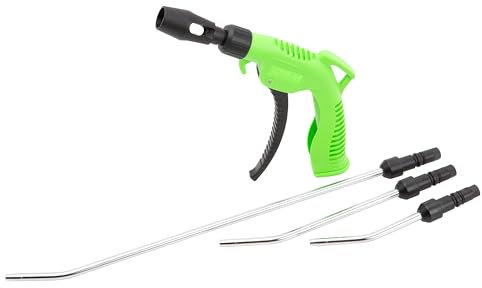 OEMTOOLS 24439 5-Piece Air Blow Gun | Air Blow Gun Has Many Automotive Uses, Clear Debris, Dry Work Surfaces, and Much More | 4 Removable Nozzles | Easily Connects to Any Compressor Hose | Green