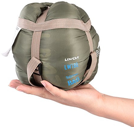 Lixada Sleeping Bag Single Person 3 Seasons Lightweight Warm Indoor & Outdoor Use for Kids,Teens & Adults for Hiking, Backpacking and Camping