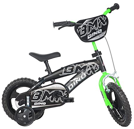Dino Bikes Bicicletta 12 BMX Nero-Verde - Bici Bambino