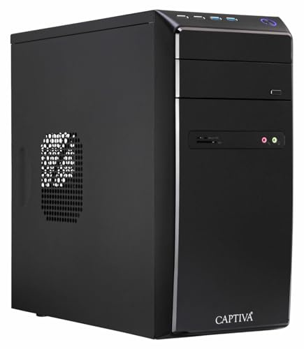 Captiva PC Power Starter R64-148 I AMD Ryzen 5 5600G I Mainboard A520M I 8GB DDR4 RAM I AMD Radeon Graphics I 480GB SSD I Windows 11 Home I Office Personal Computer Business Tower I WLAN I USB