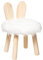 Atmosphera - Kinderhocker Kaninchen - weiß - Kunstpelz - Weiß