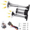 Hupe 12v Elektrische Lufthorn Hupe Kompressor Drucklufthorn Single Trompete Chrom Zink Dual Trompete Air Horn mit Kompressor für alle 12V Fahrzeuge LKW Lörries Züge Boote Cars Vans FARBIN