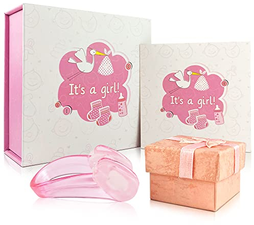 Mirror Vision MV Nasenklammer zum Windeln wechseln I Lustiges Babygeschenk zur Babyparty, Schwangerschaft und Geburt I Kreative Geschenkidee für werdende Mütter und Väter I Mädchen (Rosa), 90.0 grams