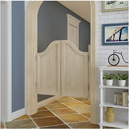 ASDQWER Porte D'entrée De Bar, avec Charnières Porte De Majordome De Salon À Fermeture Automatique, Décoration De Cloison, Utilisation D'entrée De Porte De Bar, Personnalisable,D,W80xH90cm(31x35in)