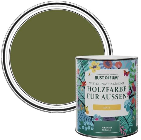 Rust-Oleum Green Mould-Resistant Garden Paint in Matt Finish - Jasper 750ml