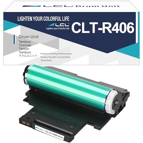 LCL CLT-R406 Tambour Compatible avec Samsung CLT-R406 Unité d'Imagerie CLT-R404 pour Samsung SL-C410W SL-C430 SL-C430W SL-C460FW SL-C480 SL-C480W SL-C480FN SL-C480FW SC-C482 SL-C482W SL-C482FW(1 pack)