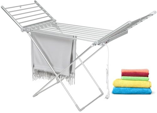 Stendibiancheria Elettrico Riscaldabile XXL con Riscaldamento - Stendibiancheria Riscaldata