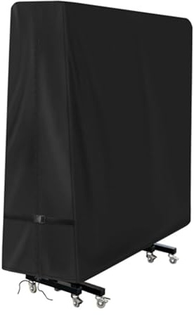 Housse de Table de Ping-pong, Bache de Protection Table de Tennis de Table Exterieur, Imperméable en Tissu Oxford, 162 x 162 x 66 cm, Couverture Anti-UV pour Tables Pliantes et Tables Plates